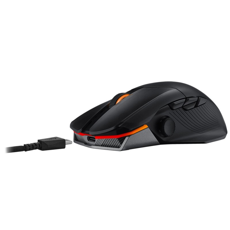 Miš Asus brezžična + Bluetooth Chakram X Origin optična gaming 11 gumbov 36000DPI RGB črna (90MP02N1-BMUA00) ASUS Miš Asus brezžična + Bluetooth Chakram X Origin optična gaming 11 gumbov 36000DPI RGB črna (90MP02N1-BMUA00)