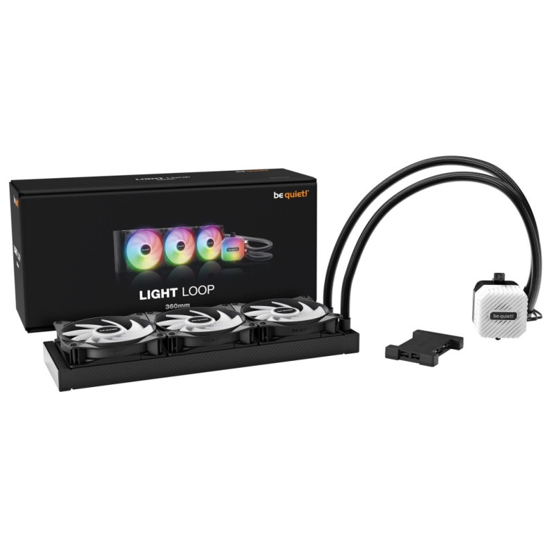 Vodno hlajenje be quiet! Light Loop AIO - 360mm ARGB črna (BW022) be quiet! Vodno hlajenje be quiet! Light Loop AIO - 360mm ARGB črna (BW022)