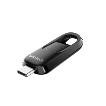 Spominski ključek 128GB USB 3.2 Sandisk Ultra Slider 400MB/s plastičen drsni črn (SDCZ480-128G-G46)