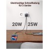 Hišni polnilec 100-240V => 2x USB-C 45W GaN II PD 3.0 Nexode Charger Ugreen črn