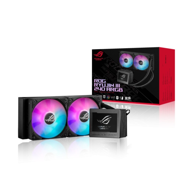 Vodno hlajenje Asus ROG RYUJIN III - 240mm ARGB črna (90RC00K1-M0UAY0) ASUS Vodno hlajenje Asus ROG RYUJIN III - 240mm ARGB črna (90RC00K1-M0UAY0)