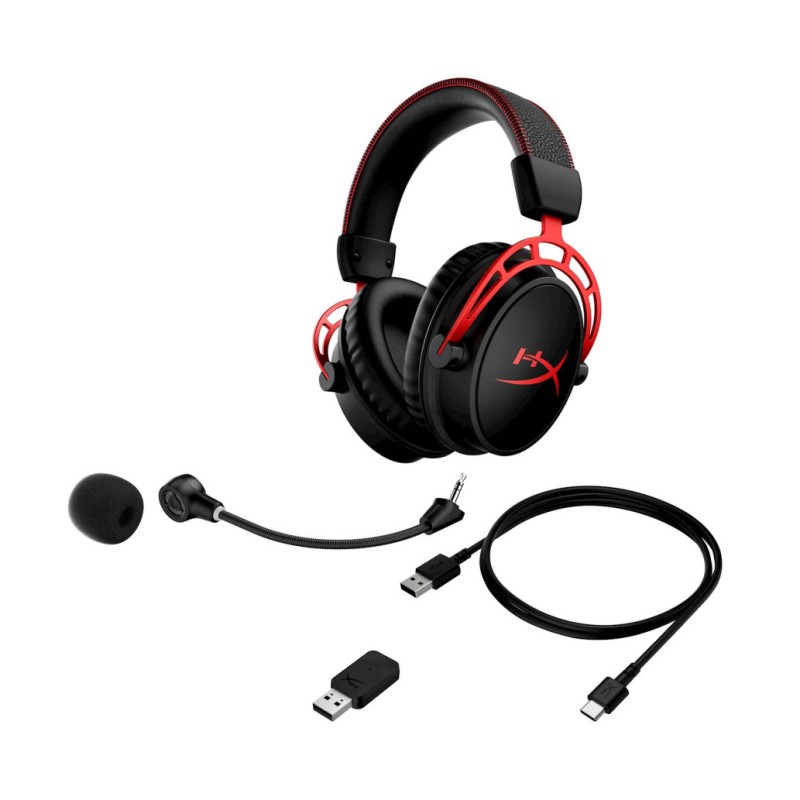 Slušalke brezžične HP naglavne z mikrofonom USB sprejemnik HyperX Cloud Alpha Wireless črna-rdeča (4P5D4AA) HP Slušalke brezžične HP naglavne z mikrofonom USB sprejemnik HyperX Cloud Alpha Wireless črna-rdeča (4P5D4AA)