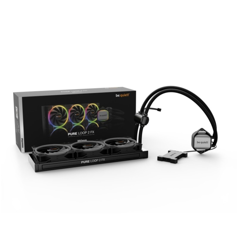 Vodno hlajenje be quiet! Pure Loop 2 FX - 360mm RGB črna (BW015) be quiet! Vodno hlajenje be quiet! Pure Loop 2 FX - 360mm RGB črna (BW015)