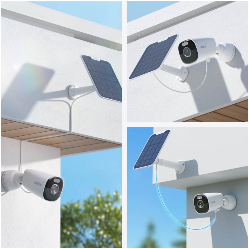 Zunanja nadzorna kamera Reolink 5 MP 2880x1616 WiFi baterija/solarno napajanje horizontalno 105°/vertikalno 55° montažna mikrofon in zvočnik (Argus Series B340) Reolink Zunanja nadzorna kamera Reolink 5 MP 2880x1616 WiFi baterija/solarno napajanje horizontalno 105°/vertikalno 55° montažna mikrofon in zvočnik (Argus Series B340)