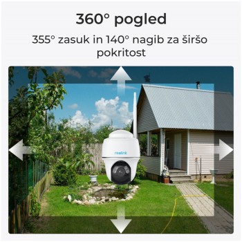 Zunanja nadzorna kamera Reolink 2880x1620 WiFi baterija/solarno napajanje 122° montažna mikrofon in zvočnik (Argus Series B430 Wh) Zunanja nadzorna kamera Reolink 2880x1620 WiFi baterija/solarno napajanje 122° montažna mikrofon in zvočnik (Argus Series B430 Wh)