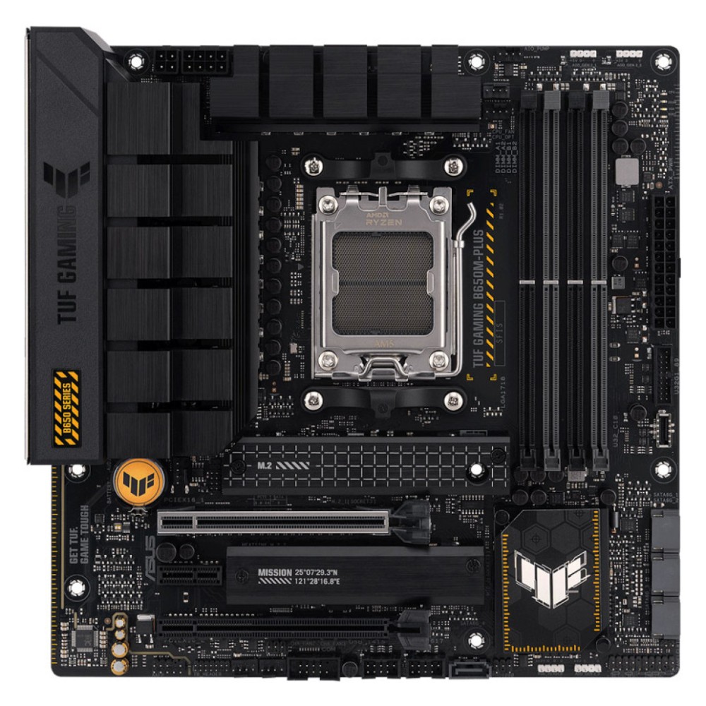 Osnovna plošča AM5 Asus TUF GAMING B650M-PLUS microATX 1xHDMI 2.1 1xDisplayPort 1.4 ASUS Osnovna plošča AM5 Asus TUF GAMING B650M-PLUS microATX 1xHDMI 2.1 1xDisplayPort 1.4