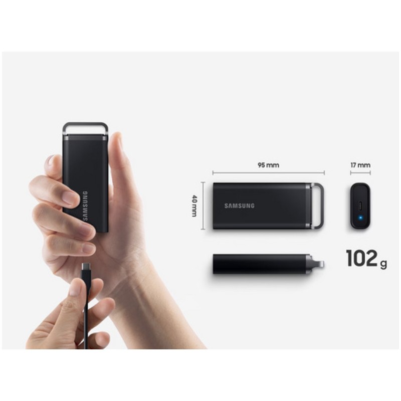 Prenosni SSD 2TB Samsung T5 Evo 460/460MB/s USB-C 3.2 Gen1 črn (MU-PH2T0S/EU) SAMSUNG Prenosni SSD 2TB Samsung T5 Evo 460/460MB/s USB-C 3.2 Gen1 črn (MU-PH2T0S/EU)