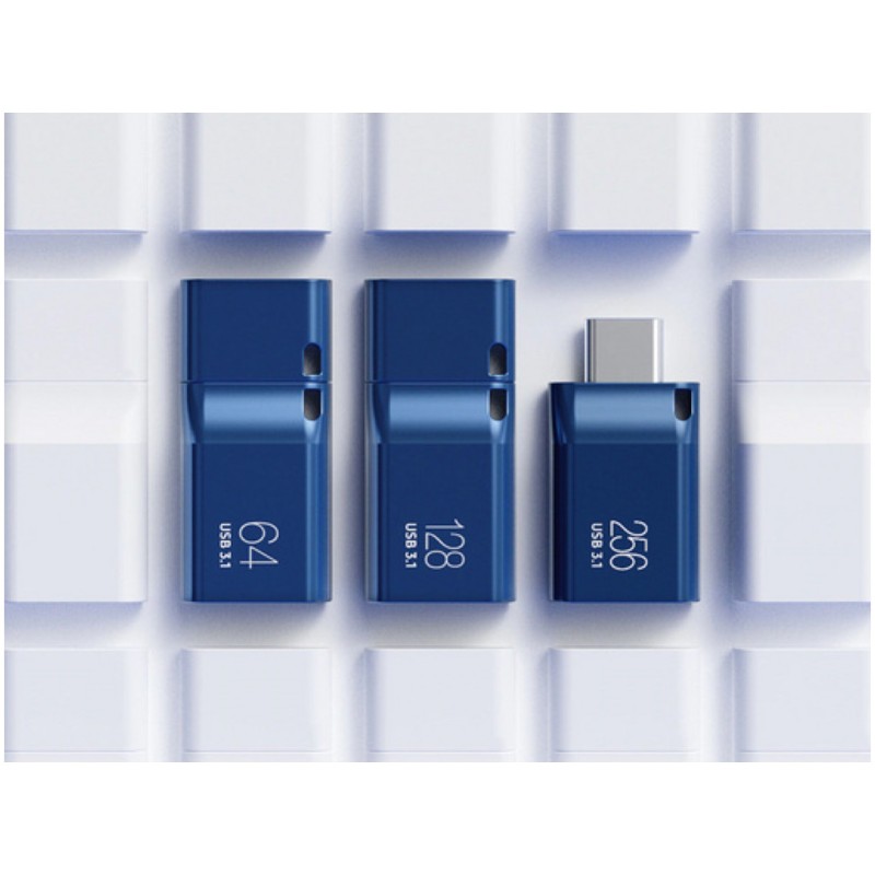 Spominski ključek 64GB USB 3.1/USB-C Samsung 300MB/s kovinski s pokrovčkom moder (MUF-64DA/APC) SAMSUNG Spominski ključek 64GB USB 3.1/USB-C Samsung 300MB/s kovinski s pokrovčkom moder (MUF-64DA/APC)