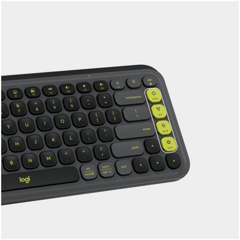 Tipkovnica brezžična + Bluetooth Logitech Pop Icon Keys US international | SLO gravura grafitna (920-013071) LOGITECH Tipkovnica brezžična + Bluetooth Logitech Pop Icon Keys US international | SLO gravura grafitna (920-013071)