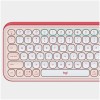 Tipkovnica brezžična + Bluetooth Logitech Pop Icon Keys US international | SLO gravura roza (920-013073) LOGITECH Tipkovnica brezžična + Bluetooth Logitech Pop Icon Keys US international | SLO gravura roza (920-013073)