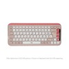Tipkovnica brezžična + Bluetooth Logitech Pop Icon Keys US international | SLO gravura roza (920-013073) LOGITECH Tipkovnica brezžična + Bluetooth Logitech Pop Icon Keys US international | SLO gravura roza (920-013073)