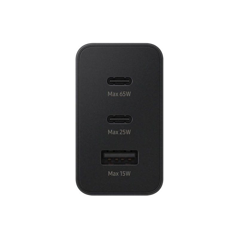 Hišni polnilec 100-240V => 1x USB-A (ž) 2x USB-C 65W Samsung Trio (EP-T6530NBEGEU) SAMSUNG Hišni polnilec 100-240V => 1x USB-A (ž) 2x USB-C 65W Samsung Trio (EP-T6530NBEGEU)