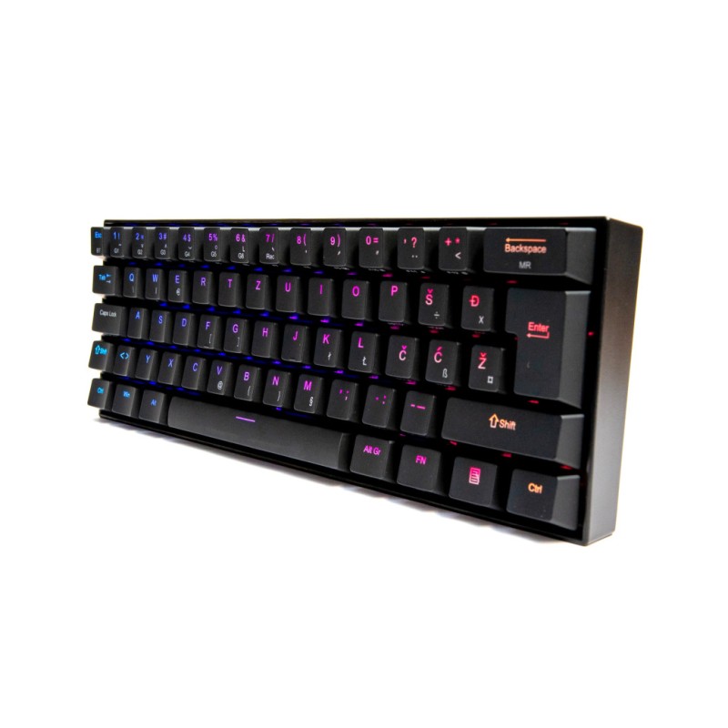 Gaming Tipkovnica USB-C Redragon DRACONIC K530 | SLO gravura črna RGB rjava stikala (10467) Redragon Gaming Tipkovnica USB-C Redragon DRACONIC K530 | SLO gravura črna RGB rjava stikala (10467)