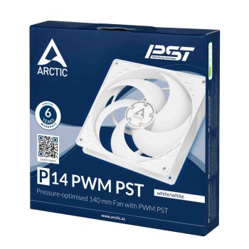 Ventilator Arctic P14 PWM PST 140mm bela Ventilator Arctic P14 PWM PST 140mm bela