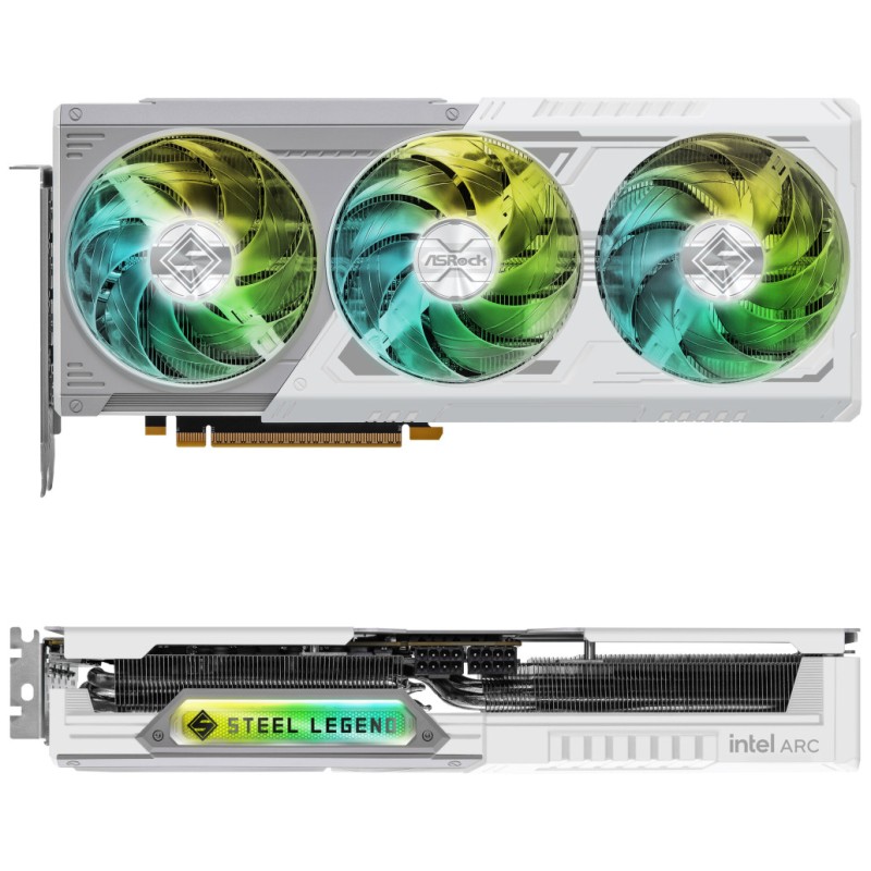 Grafična kartica Intel Arc B580 Asrock Steel Legend OC bela - 12GB GDDR6 | 1xHDMI 2.1 3xDisplayport 2.1 (90-GA5CZZ-00UANF) Asrock Grafična kartica Intel Arc B580 Asrock Steel Legend OC bela - 12GB GDDR6 | 1xHDMI 2.1 3xDisplayport 2.1 (90-GA5CZZ-00UANF)