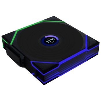 Ventilator Lian-Li UNI FAN TL Wireless LCD 120mm črna ARGB Ventilator Lian-Li UNI FAN TL Wireless LCD 120mm črna ARGB