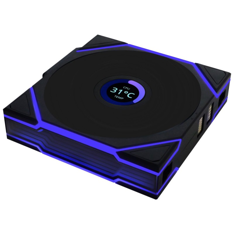 Ventilator Lian-Li UNI FAN TL Wireless LCD 120mm črna ARGB Lian-Li Ventilator Lian-Li UNI FAN TL Wireless LCD 120mm črna ARGB