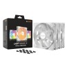 Ventilator be quiet! Light Wings LX 140mm bela RGB (3 pack)