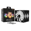 Ventilator be quiet! Light Wings LX High Speed 140mm črna RGB (3 pack)
