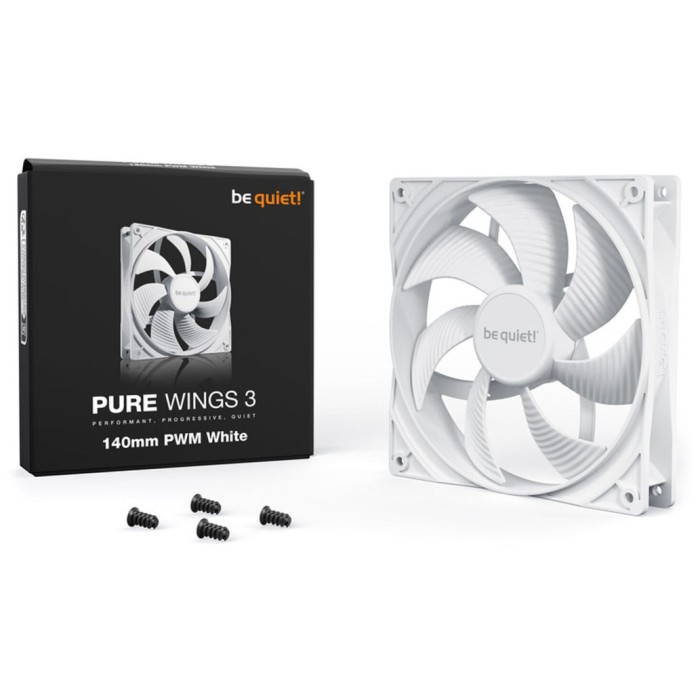 Ventilator be quiet! Pure Wings 3 140mm bela Ventilator be quiet! Pure Wings 3 140mm bela