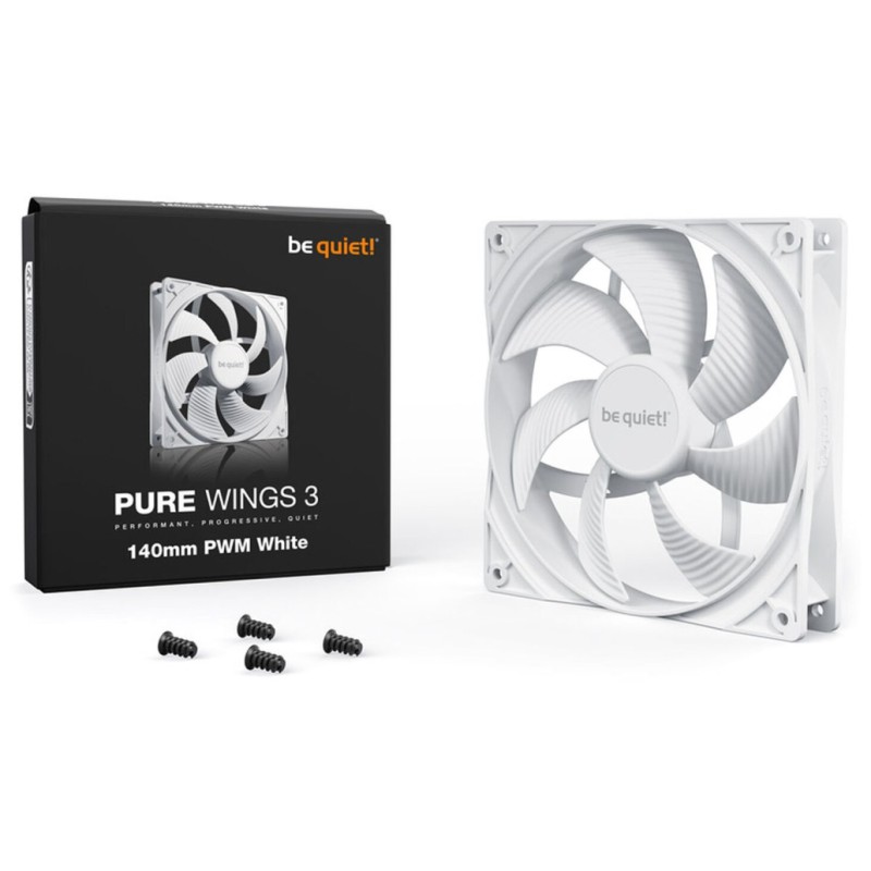 Ventilator be quiet! Pure Wings 3 140mm bela be quiet! Ventilator be quiet! Pure Wings 3 140mm bela