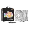 Ventilator be quiet! Light Wings LX High Speed 140mm bela RGB (3 pack)