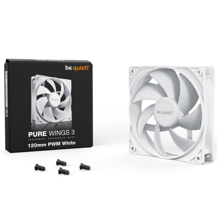 Ventilator be quiet! Pure Wings 3 120mm bela Ventilator be quiet! Pure Wings 3 120mm bela