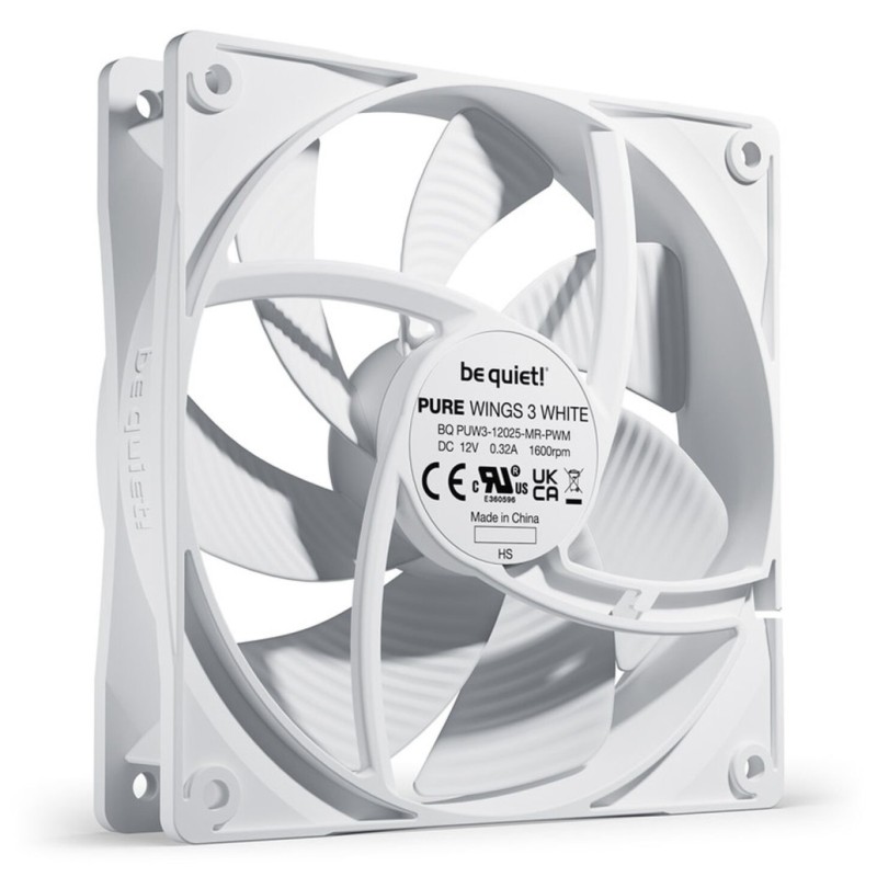 Ventilator be quiet! Pure Wings 3 120mm bela be quiet! Ventilator be quiet! Pure Wings 3 120mm bela