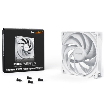 Ventilator be quiet! Pure Wings 3 High speed 120mm bela Ventilator be quiet! Pure Wings 3 High speed 120mm bela