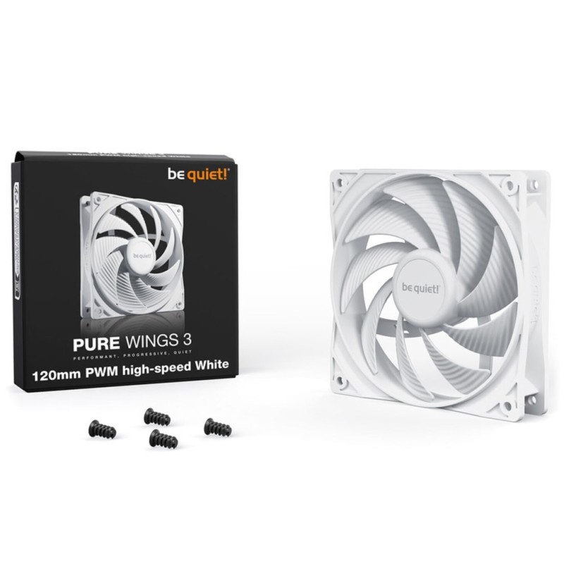 Ventilator be quiet! Pure Wings 3 High speed 120mm bela be quiet! Ventilator be quiet! Pure Wings 3 High speed 120mm bela