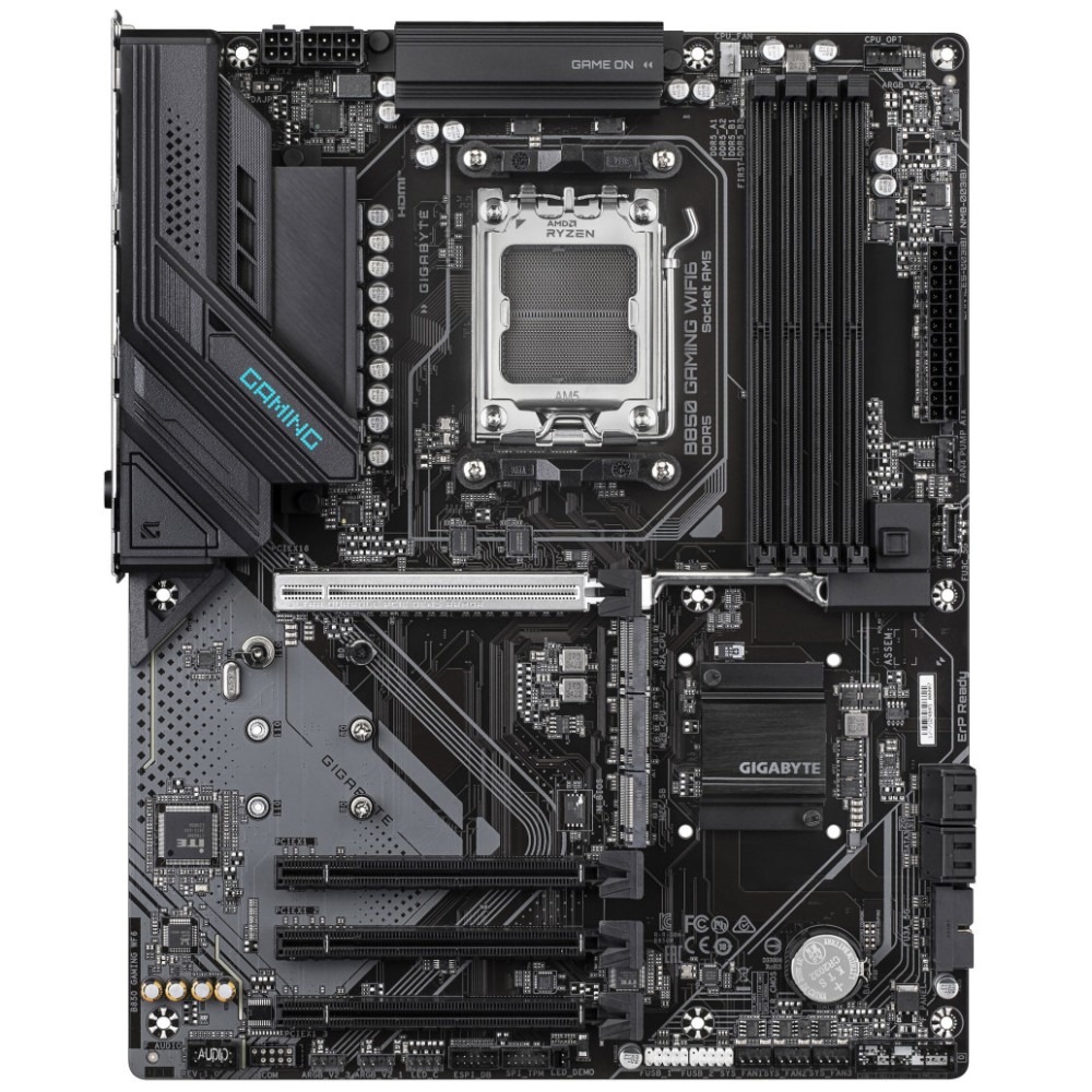 Osnovna plošča AM5 GigaByte B850 Gaming WiFi6 ATX 1xHDMI 2.1 1xDisplayPort 1.4 GIGABYTE Osnovna plošča AM5 GigaByte B850 Gaming WiFi6 ATX 1xHDMI 2.1 1xDisplayPort 1.4