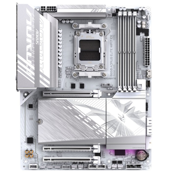 Osnovna plošča AM5 GigaByte B850 Aorus Elite WiFi 7 ICE ATX 1xHDMI 1.4 1xDisplayPort 1.4 Osnovna plošča AM5 GigaByte B850 Aorus Elite WiFi 7 ICE ATX 1xHDMI 1.4 1xDisplayPort 1.4