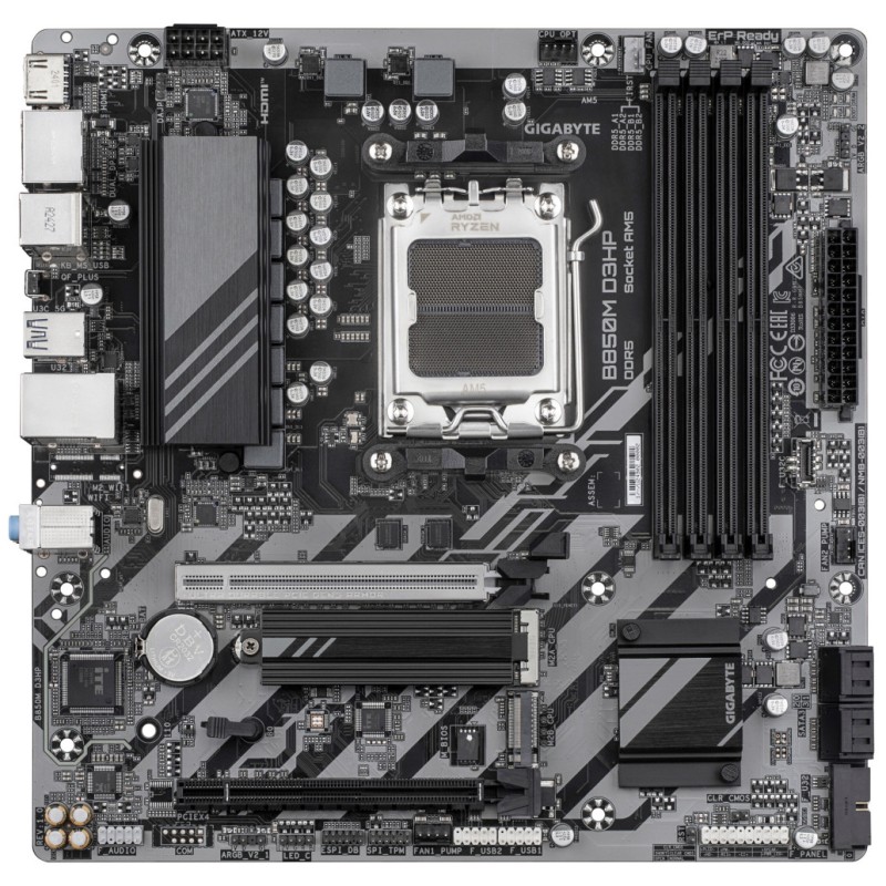 Osnovna plošča AM5 GigaByte B850M D3HP microATX 1xHDMI 2xDisplayPort GIGABYTE Osnovna plošča AM5 GigaByte B850M D3HP microATX 1xHDMI 2xDisplayPort