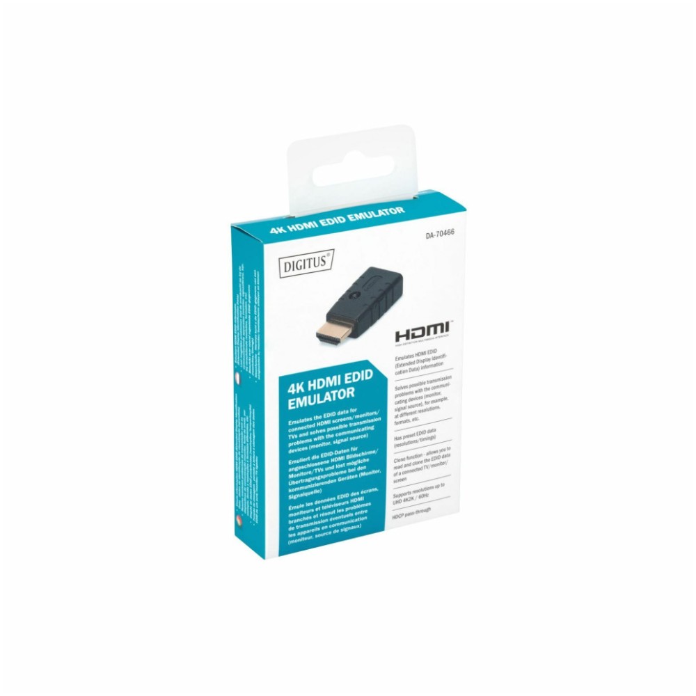Digitus adapter HDMI M-HDMI Ž 4K EDID Emulator DA-70466