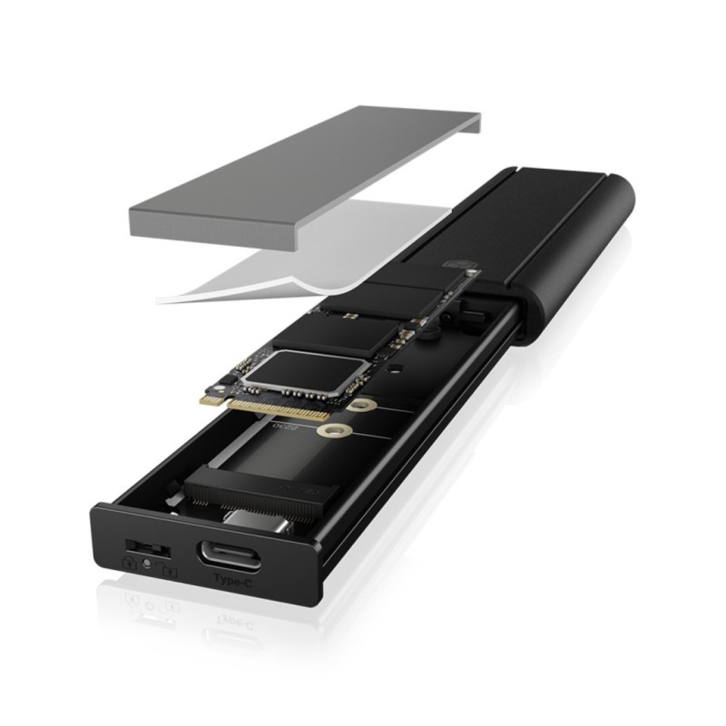 Ohišje za SSD disk M.2 => USB-C PCIe NVMe 3.2 10Gb/s Icy-Box - zaščito pred pisanjem (IB-1807MT-C31) Icy Box Ohišje za SSD disk M.2 => USB-C PCIe NVMe 3.2 10Gb/s Icy-Box - zaščito pred pisanjem (IB-1807MT-C31)