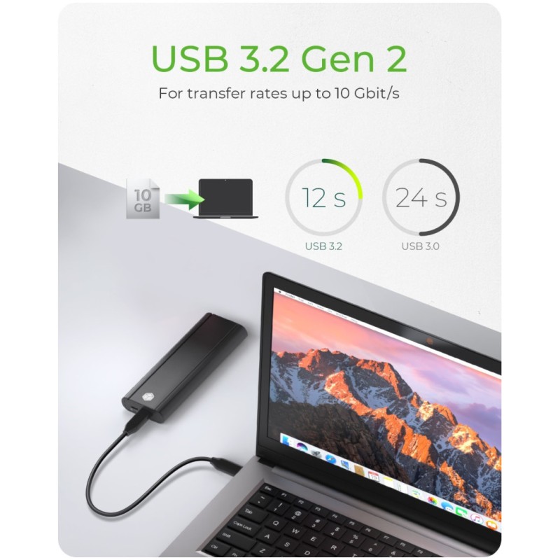 Ohišje za SSD disk M.2 => USB-C PCIe NVMe 3.2 10Gb/s Icy-Box - zaščito pred pisanjem (IB-1807MT-C31) Icy Box Ohišje za SSD disk M.2 => USB-C PCIe NVMe 3.2 10Gb/s Icy-Box - zaščito pred pisanjem (IB-1807MT-C31)
