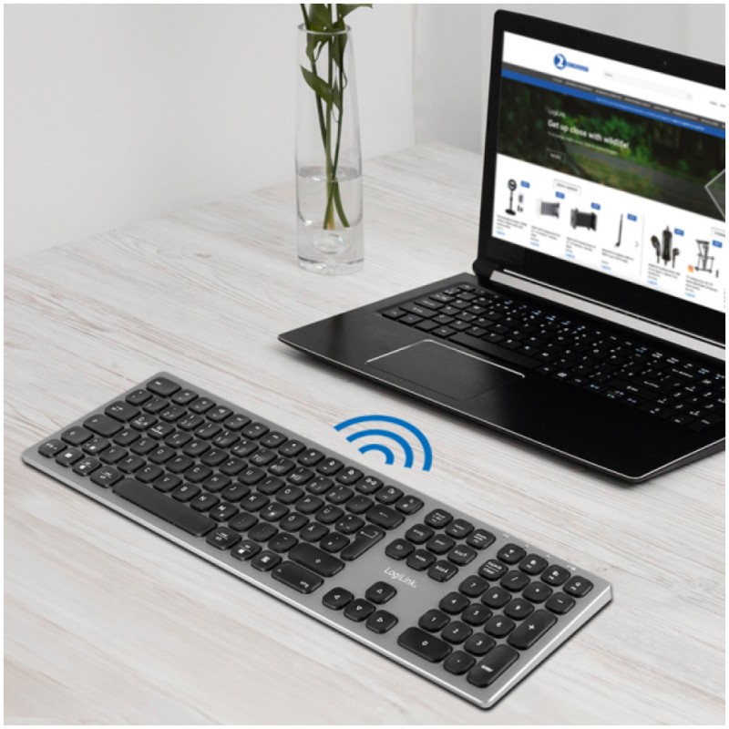 Tipkovnica Bluetooth 5.0 Logilink ID0213 DE | srebrna (ID0213) LOGILINK Tipkovnica Bluetooth 5.0 Logilink ID0213 DE | srebrna (ID0213)
