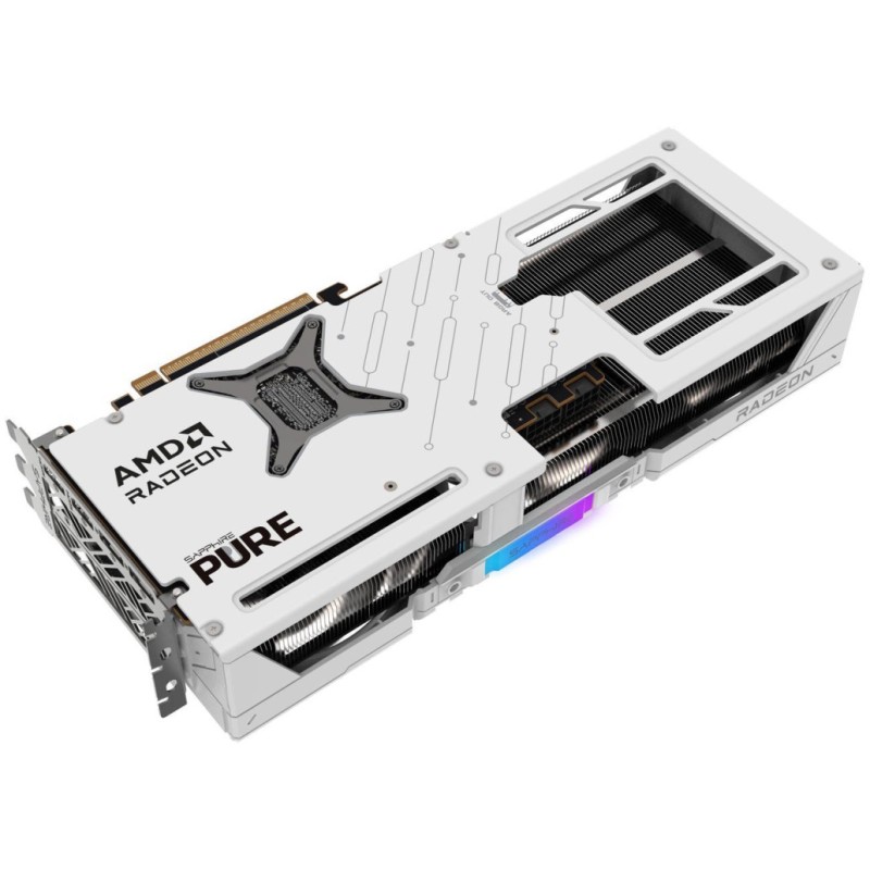 Grafična kartica AMD RX9070 XT Sapphire PURE bela - 16GB GDDR6 | 2xDisplayport 2.1 2xHDMI 2.1 (11348-02-20G) Sapphire Grafična kartica AMD RX9070 XT Sapphire PURE bela - 16GB GDDR6 | 2xDisplayport 2.1 2xHDMI 2.1 (11348-02-20G)