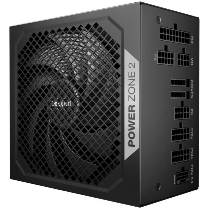 Napajalnik - 1000W be quiet! Power Zone 2 1000 80Plus Platinum 94% ATX 3.1 (Gen5) Modular 140mm črna (BP008EU) Napajalnik - 1000W be quiet! Power Zone 2 1000 80Plus Platinum 94% ATX 3.1 (Gen5) Modular 140mm črna (BP008EU)