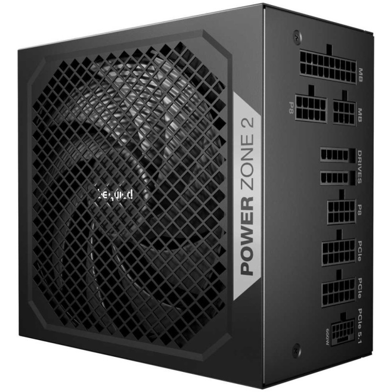 Napajalnik - 1000W be quiet! Power Zone 2 1000 80Plus Platinum 94% ATX 3.1 (Gen5) Modular 140mm črna (BP008EU) be quiet! Napajalnik - 1000W be quiet! Power Zone 2 1000 80Plus Platinum 94% ATX 3.1 (Gen5) Modular 140mm črna (BP008EU)