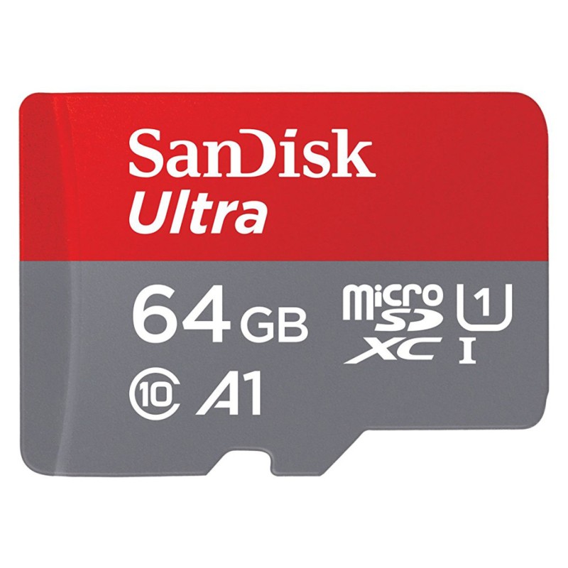 Spominska kartica SDXC 64GB Sandisk Ultra 140MB/s/U1 V10 UHS-I +adapter (SDSQUAB-064G-GN6MA) SANDISK Spominska kartica SDXC 64GB Sandisk Ultra 140MB/s/U1 V10 UHS-I +adapter (SDSQUAB-064G-GN6MA)