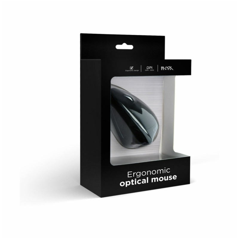 Miš Gembird USB MUS-ERGO-01 črna 3200DPI (MUS-ERGO-01) Gembird Miš Gembird USB MUS-ERGO-01 črna 3200DPI (MUS-ERGO-01)