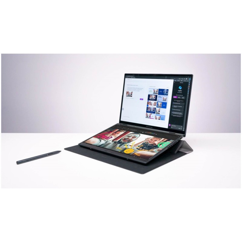 Prenosnik Asus 2x 35,5 cm (14,0) Zenbook Duo 2880x1800 OLED na dotik 400nit 120Hz Ultra 9-285H/32GB/SSD2TB/ALU/Intel Arc/Win11Pro (90NB14X1-M002Y0) ASUS Prenosnik Asus 2x 35,5 cm (14,0) Zenbook Duo 2880x1800 OLED na dotik 400nit 120Hz Ultra 9-285H/32GB/SSD2TB/ALU/Intel Arc/Win11Pro (90NB14X1-M002Y0)