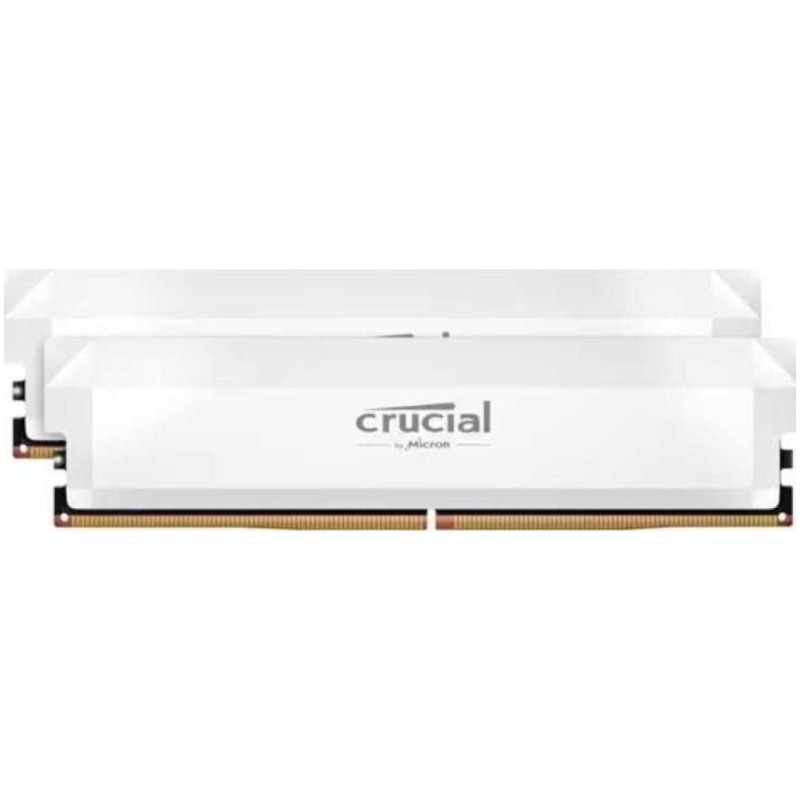 DDR5 32GB 6000MHz CL36 KIT (2x16GB) Crucial Pro 1,35V bel (CP2K16G60C36U5W) CRUCIAL DDR5 32GB 6000MHz CL36 KIT (2x16GB) Crucial Pro 1,35V bel (CP2K16G60C36U5W)