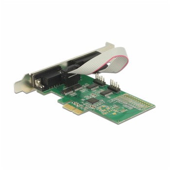 Kontroler PCI-Express => 4x serijski COM port RS232 9pin Delock + Low Profile 89557 Kontroler PCI-Express => 4x serijski COM port RS232 9pin Delock + Low Profile 89557