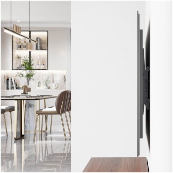 Nosilec Stenski Manhattan za TV 43''-100'' 70kg nagibni naklon +3 to -12° črne barve Nosilec Stenski Manhattan za TV 43''-100'' 70kg nagibni naklon +3 to -12° črne barve