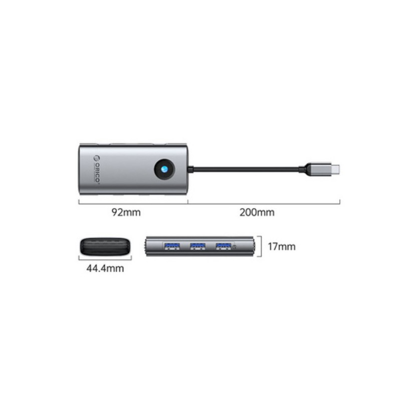 Priklopna postaja USB-C => Orico PW11-6P 1xHDMI 4K@30Hz 3xUSB3.0 1xUSB-C PD100W (PW11-6P-GY-EP) Orico Priklopna postaja USB-C => Orico PW11-6P 1xHDMI 4K@30Hz 3xUSB3.0 1xUSB-C PD100W (PW11-6P-GY-EP)