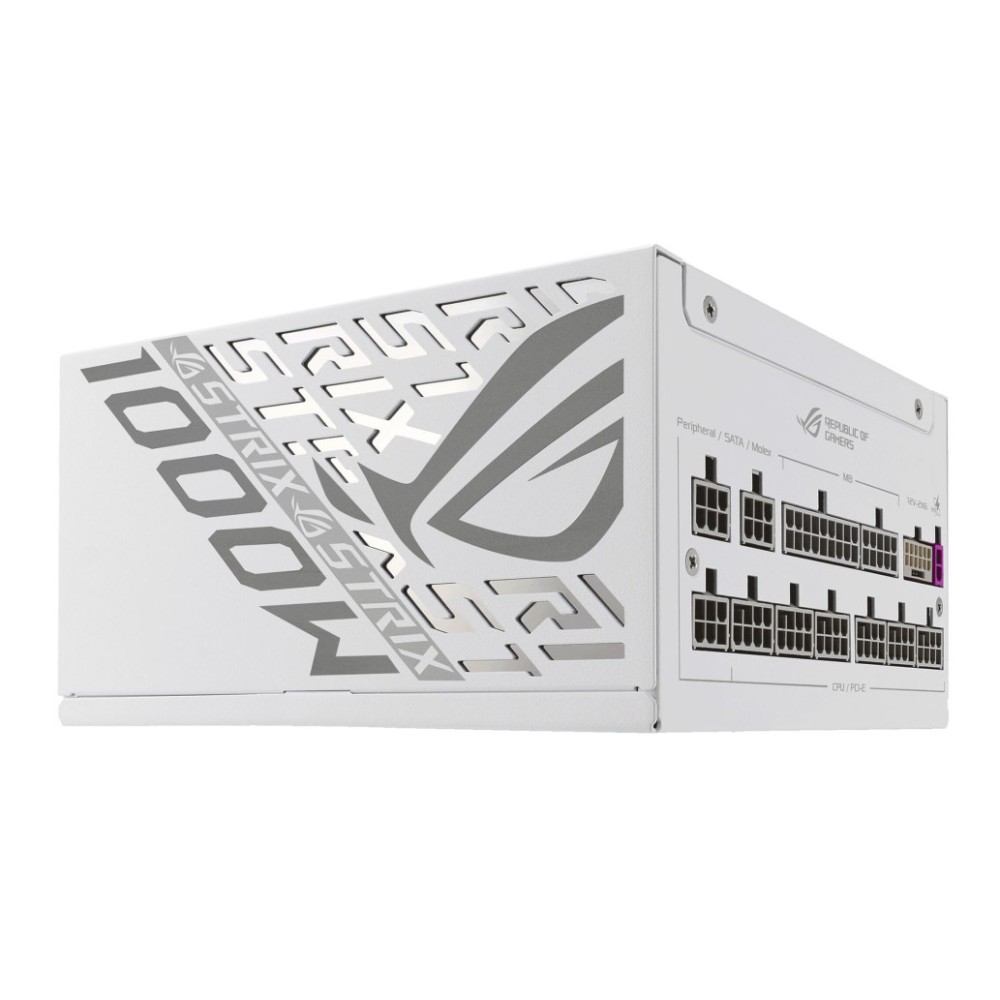 Napajalnik - 1000W Asus ROG STRIX 80Plus Platinum 92% ATX 3.1 (Gen5) Modular 120mm bela (90YE00W4-B0NA00) ASUS Napajalnik - 1000W Asus ROG STRIX 80Plus Platinum 92% ATX 3.1 (Gen5) Modular 120mm bela (90YE00W4-B0NA00)