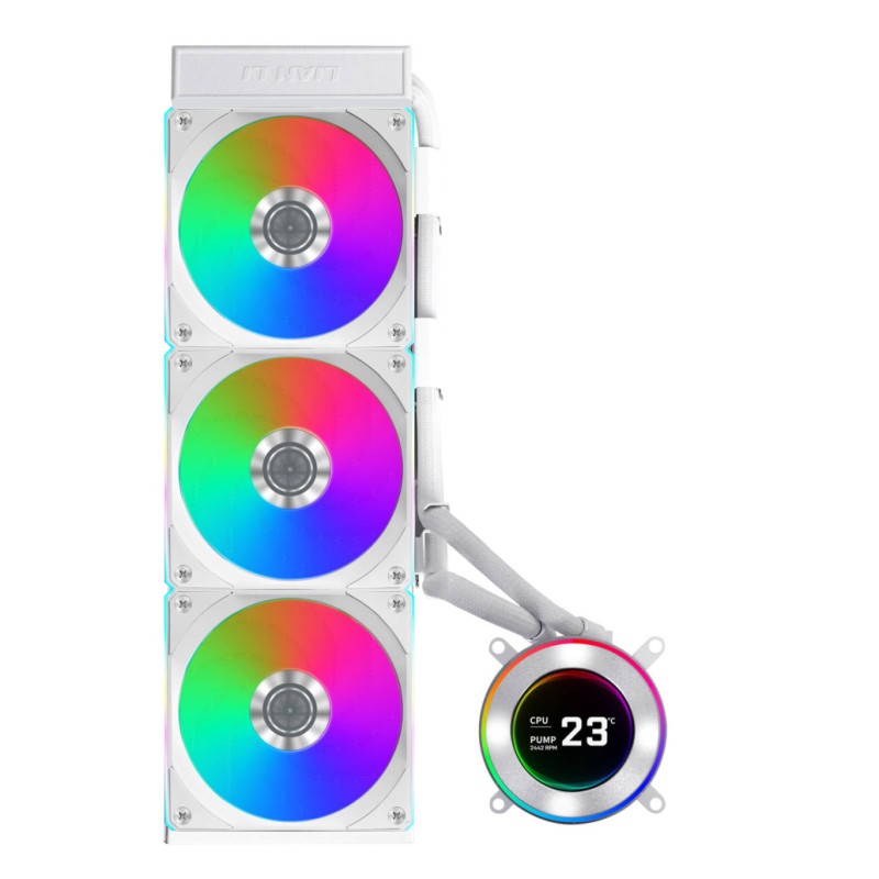 Vodno hlajenje Lian-Li HYDROSHIFT II LCD-C - 360mm ARGB bela (WASE-941) Lian-Li Vodno hlajenje Lian-Li HYDROSHIFT II LCD-C - 360mm ARGB bela (WASE-941)