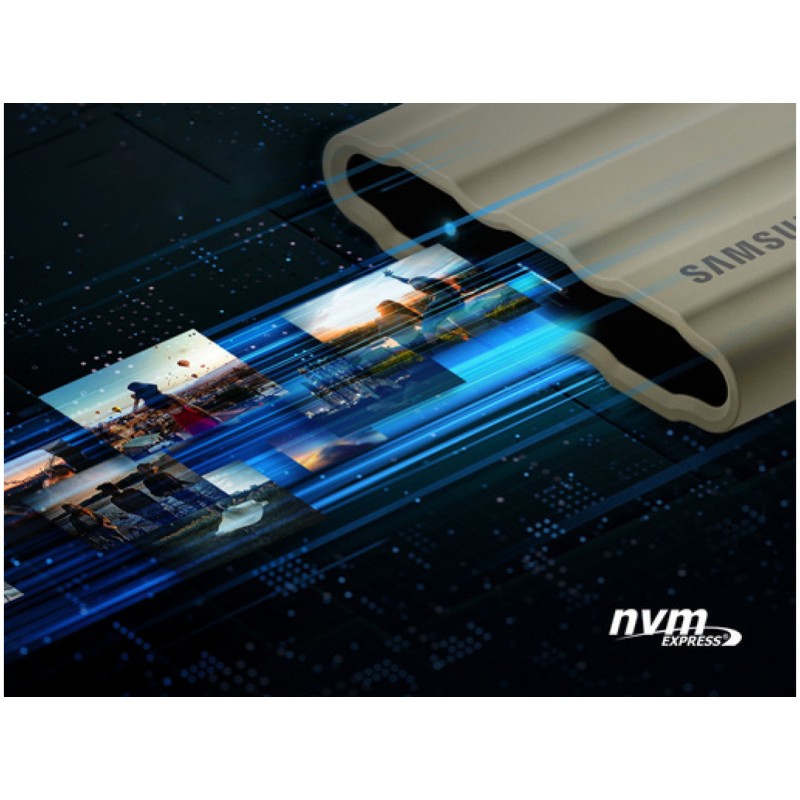 Prenosni disk SSD 2TB USB 3.2 Samsung T7 Shield 1050/1000MB/s - bež (MU-PE2T0K/EU) SAMSUNG Prenosni disk SSD 2TB USB 3.2 Samsung T7 Shield 1050/1000MB/s - bež (MU-PE2T0K/EU)